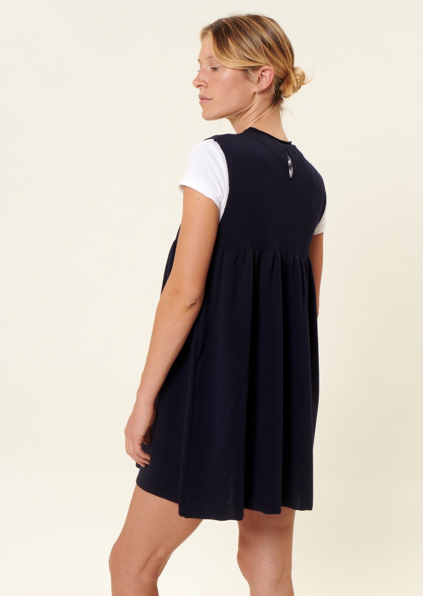 ROBE LOUISE EN LAINE MERINOS