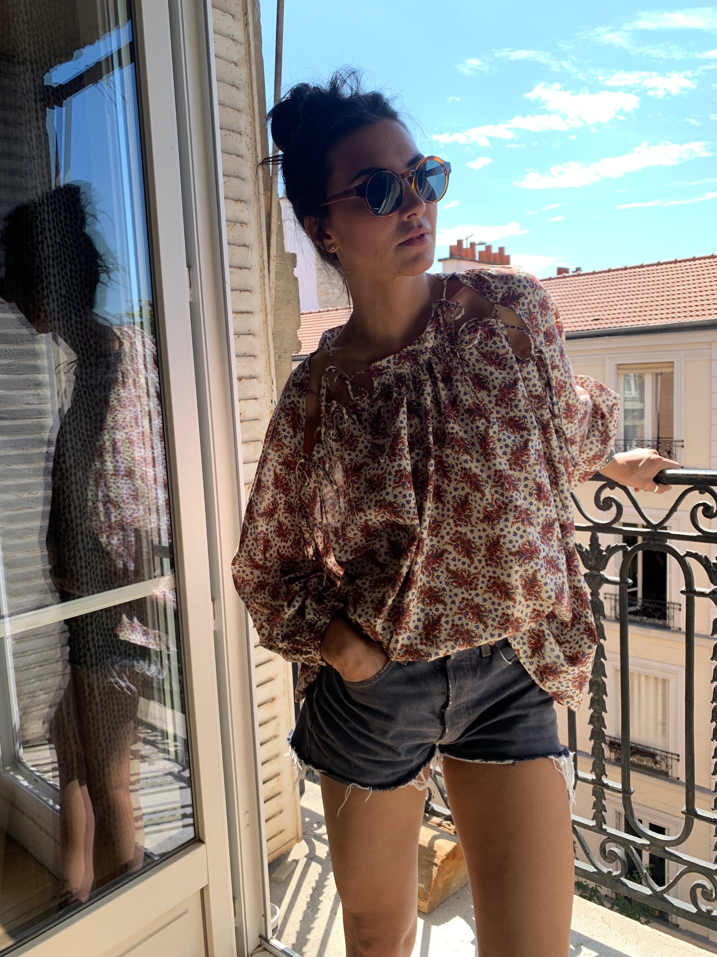 BLOUSE ZINA IMPRIMÉE BOHÈME