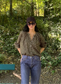 BLOUSE SOPHIE FLEURS KAKI