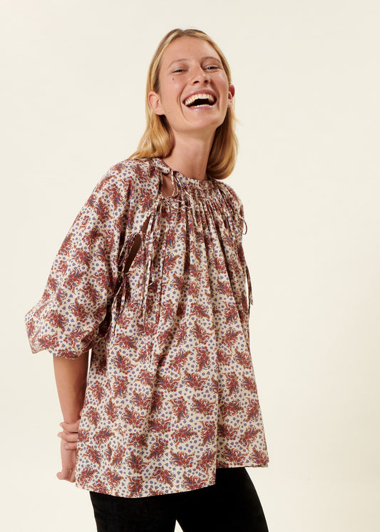 BLOUSE ZINA IMPRIMÉE BOHÈME